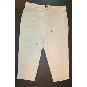 J. Crew Women's Crop Capri Pants Stretch Super Soft Size 35P 40/24 Ivory NWT